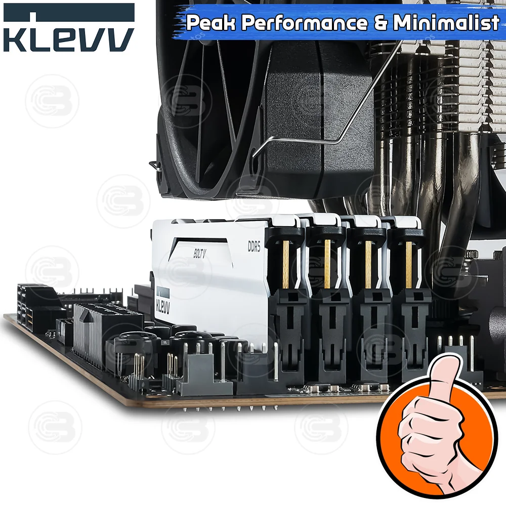 [CoolBlasterThai] KLEVV BOLT V Pure White 32GB (16GBx2) DDR5-6000 CL28-36-36 (LT-Warranty)