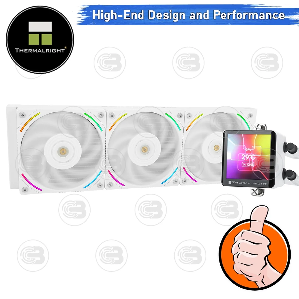 [CoolBlasterThai] Thermalright FROZEN VISION 360 WHITE V2 ARGB AIO Liquid CPU Cooler (AM5/LGA1851 Ready) ประกัน 6 ปี (ชุดระบายความร้อน)