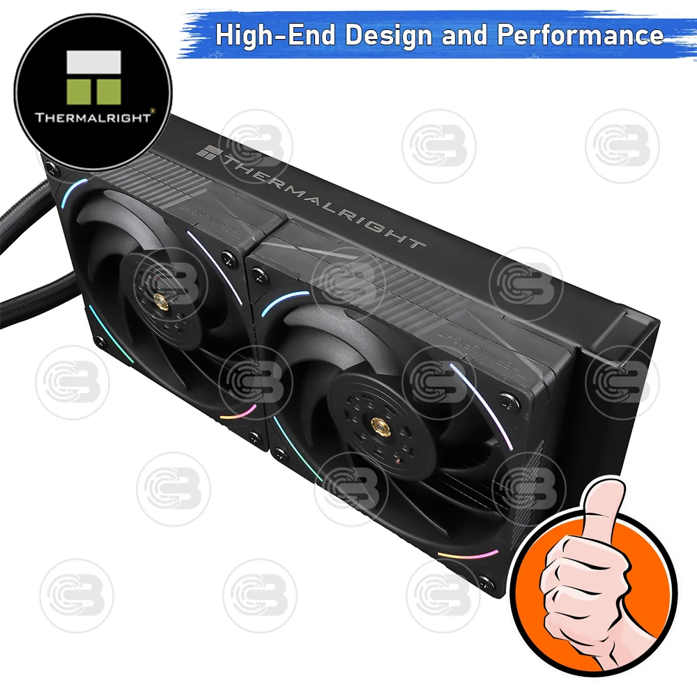 [CoolBlasterThai] Thermalright FROZEN VISION 240 BLACK ARGB AIO Liquid CPU Cooler (AM5/LGA1851 Ready) ประกัน 6 ปี (ชุดระบายความร้อน)