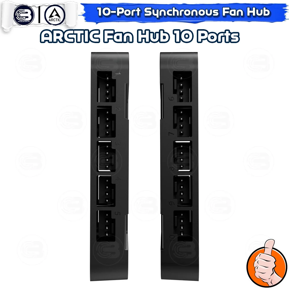 [CoolBlasterThai] Arctic Case Fan Hub 10 Port with SATA Power ประกัน 6 ปี