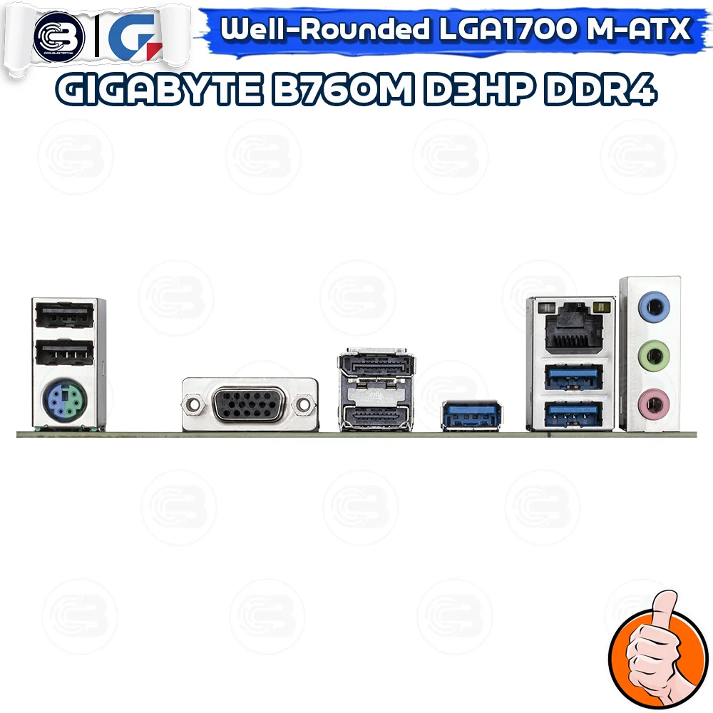 [CoolBlasterThai] GIGABYTE MAINBOARD B760M D3HP DDR4 LGA 1700 MICRO-ATX ประกัน 3 ปี