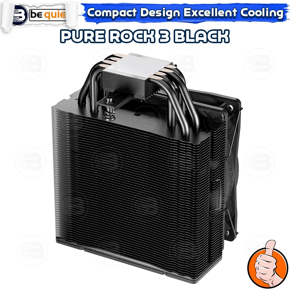 [CoolBlasterThai] Be Quiet PURE ROCK 3 Black Heat Sink CPU Cooler (AM5/LGA1851 Ready) (BK039) ประกัน 3 ปี