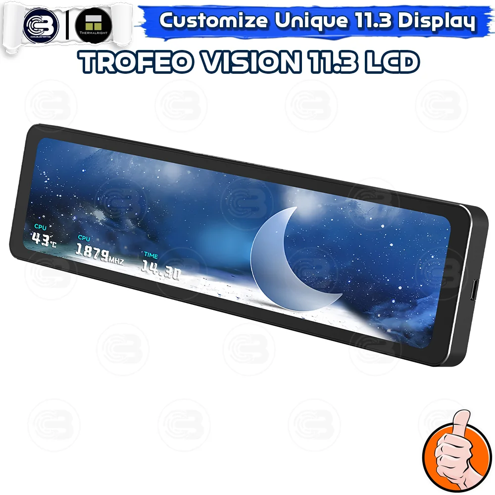 [CoolBlasterThai] Thermalright Trofeo Vision 11.3 IPS LCD 1920×400 BLACK ประกัน 1 ปี (จอแสดงผล)