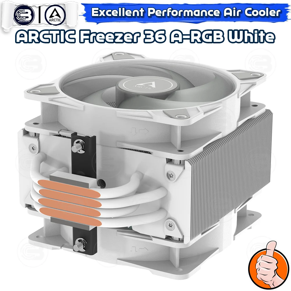 [CoolBlasterThai] ARCTIC FREEZER 36 A-RGB WHITE CPU Air Cooler (LGA1851/1700/AM5/AM4)