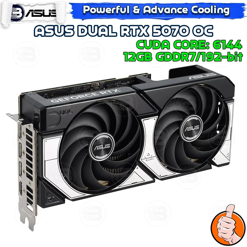 [CoolBlasterThai] ASUS DUAL RTX5070 12GB GDDR7 OC Edition(3Y-ARC)