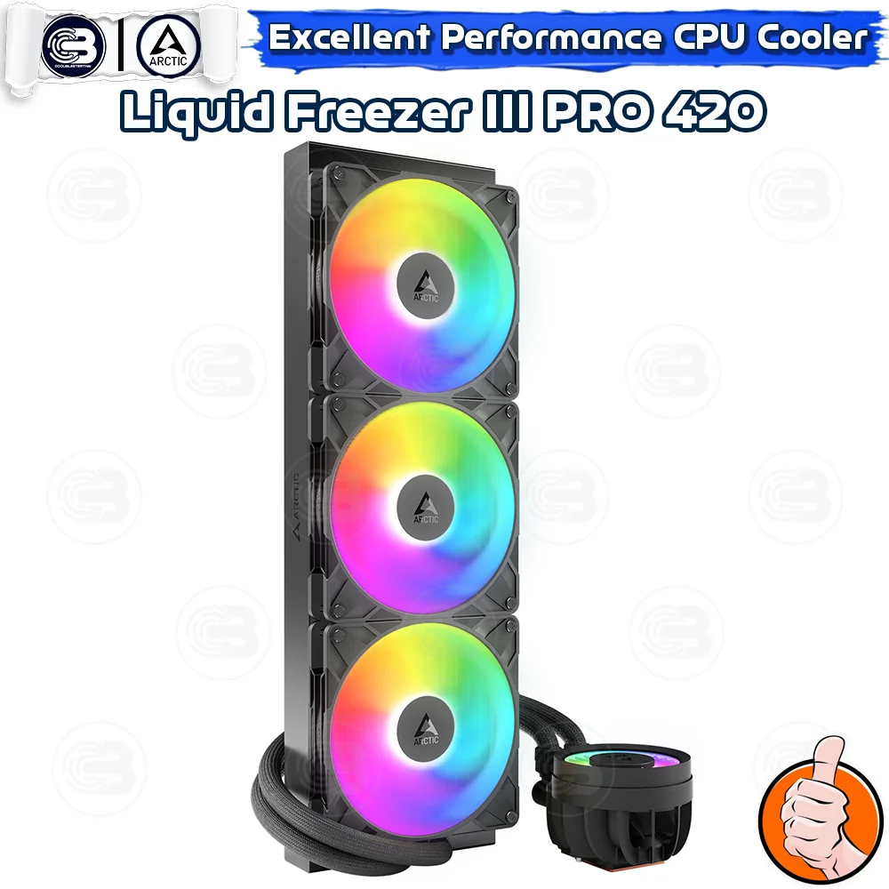 [CoolBlasterThai] ARCTIC LIQUID FREEZER III PRO 420 A-RGB Black (All-In-One CPU Water Cooler) (LGA1851/1700/AM5/AM4)