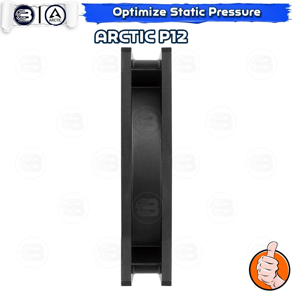 [CoolBlasterThai] ARCTIC P12 Black (size 120 mm.) PC Fan Case ประกัน 6 ปี