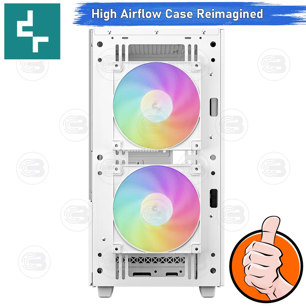 [CoolBlasterThai] DEEPCOOL CH360 WH Digital Micro-ATX High-Airflow PC Case WHITE ประกัน 1 ปี