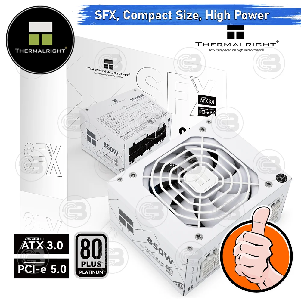 [CoolBlasterThai] Thermalright SFX Power Supply 850W 80 Plus Platinum Embossed Full Modular (TPFX850-W) ประกัน 7 ปี