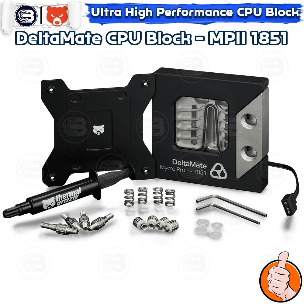 [CoolBlasterThai] THERMAL GRIZZLY DELTAMATE MPII-1851 CPU Block For Intel LGA1851/1700 socket CPU Water Block