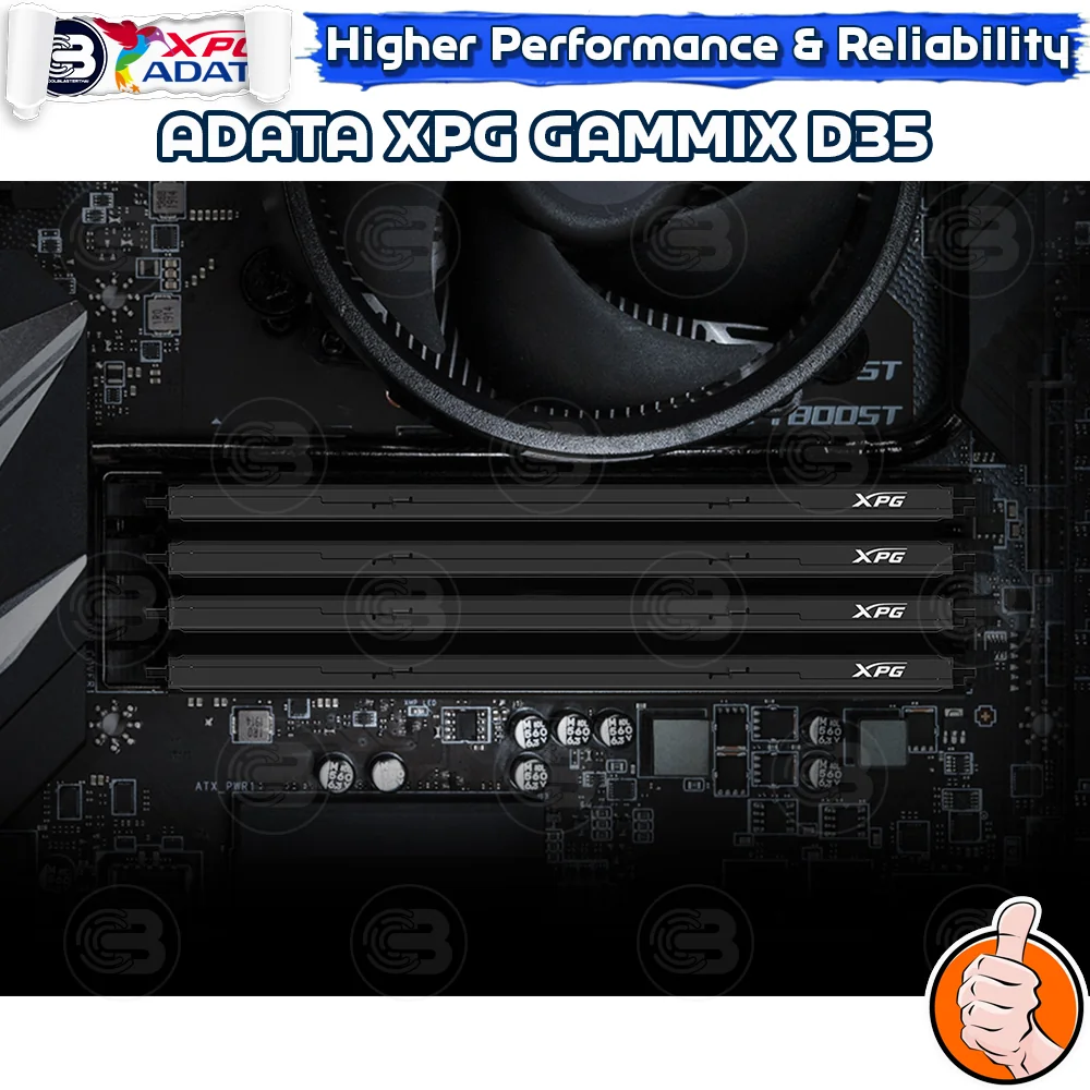 [CoolBlasterThai] ADATA XPG GAMMIX D35 BLACK 16GB (8GBx2) DDR4-3200 CL16-20-20 (LT-Warranty)