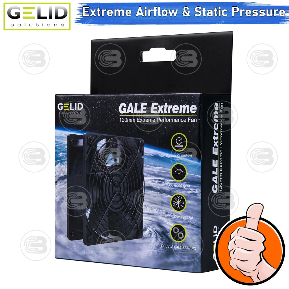 [CoolBlasterThai] GELID GALE EXTREME 6000 RPM PC FAN CASE size 120 mm. ประกัน 3 ปี (FN-GALE-02)