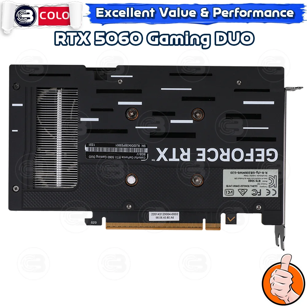 [CoolBlasterThai] COLORFUL VGA GeForce RTX5060 Gaming DUO 8GB GDDR7 (3Y)