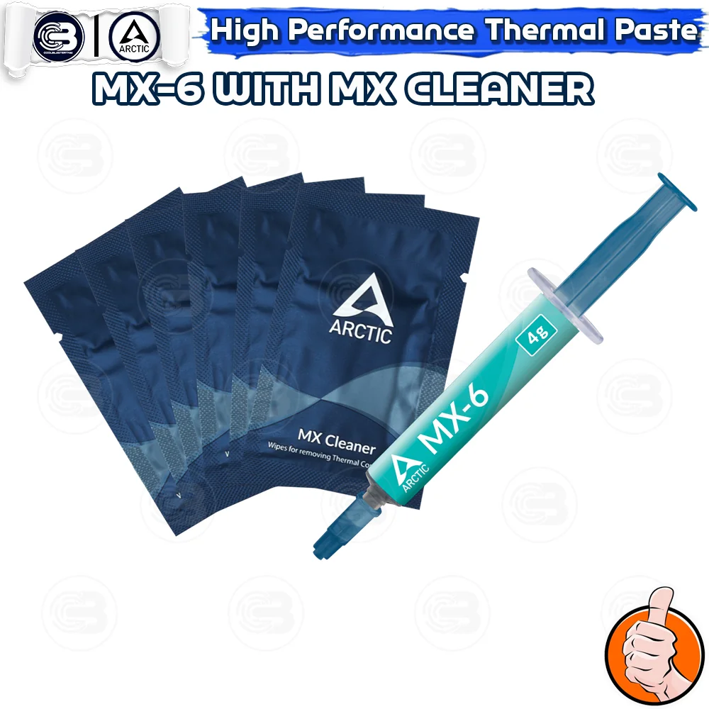 [CoolBlasterThai] ARCTIC Bundle Set MX-6 4g. Thermal compound with 6x MX-Cleaner (ซิลิโคนนำความร้อน)