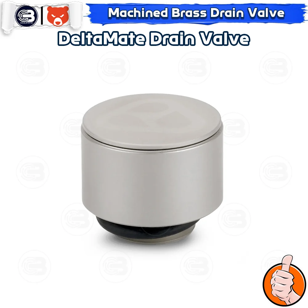 [CoolBlasterThai] THERMAL GRIZZLY DELTAMATE DRAIN VALVE Matt Nickel Machined Brass
