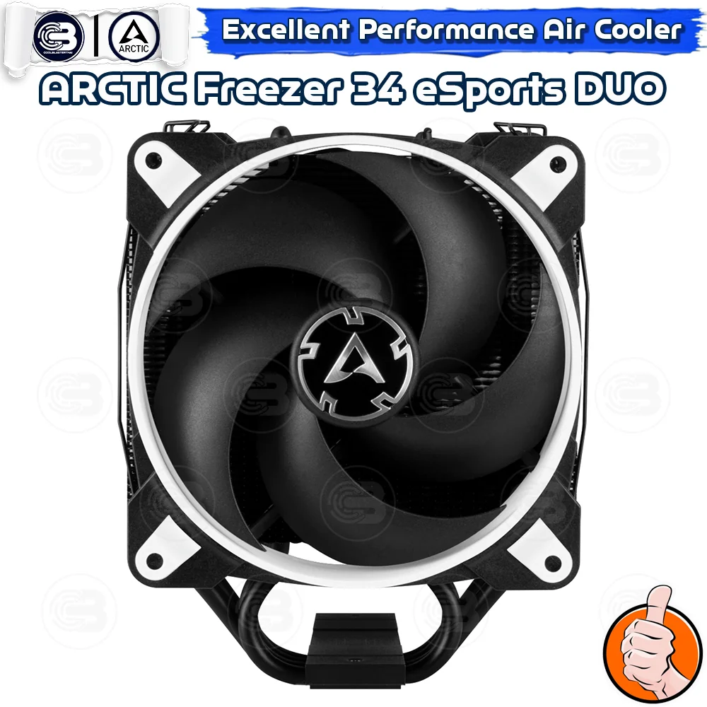[CoolBlasterThai] ARCTIC FREEZER 34 eSports DUO (WHITE) Tower CPU Cooler (LGA1851/AM5 Ready)