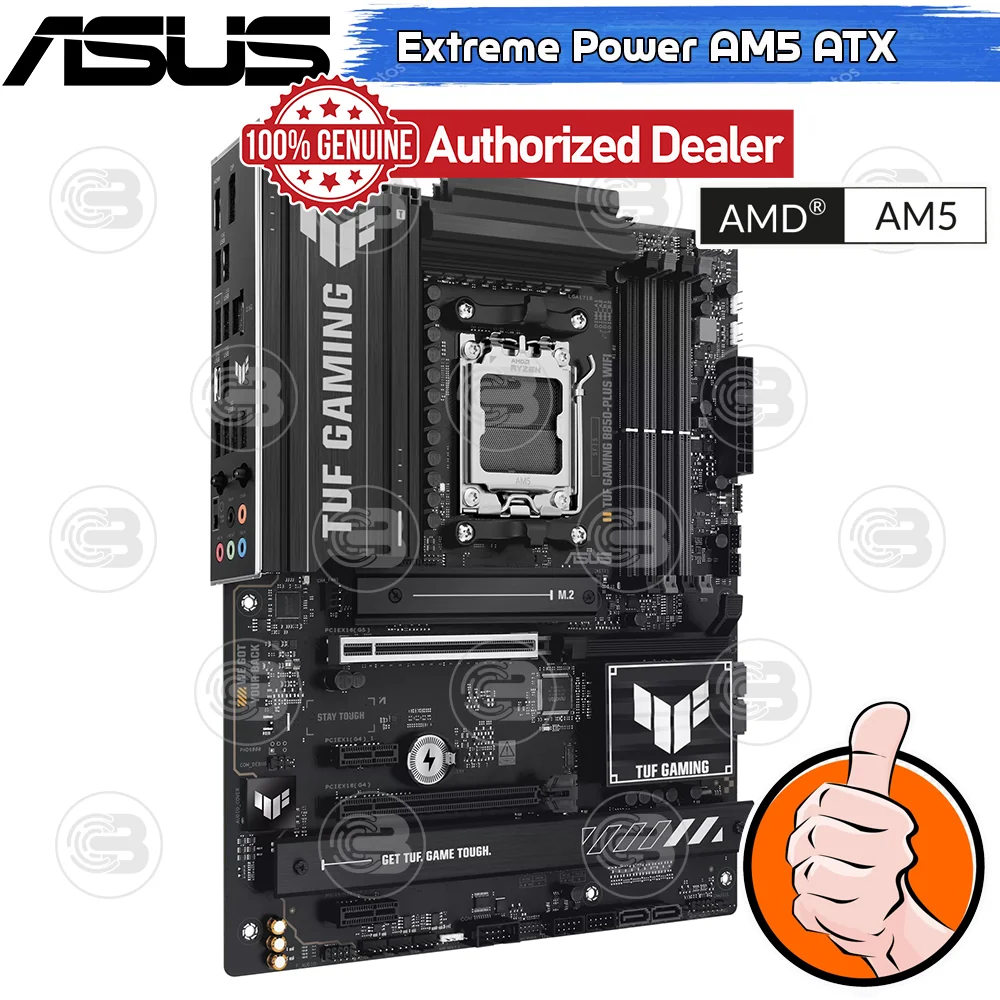 [CoolBlasterThai] ASUS MAINBOARD TUF GAMING B850-PLUS WIFI AMD SOCKET AM5 DDR5 M-ATX ประกัน 3 ปี