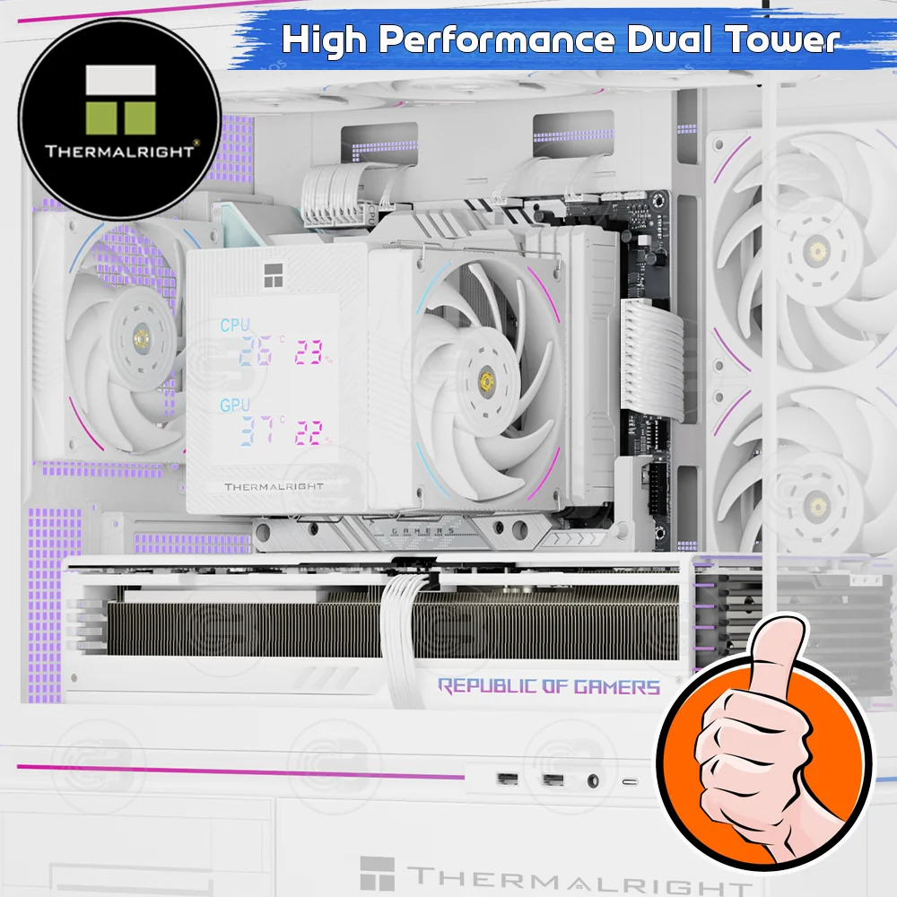 [CoolBlasterThai] Thermalright Phantom Spirit 120 DIGITAL SNOW CPU Heat Sink (AM5/LGA1851 Ready) (ชุดระบายความร้อน)