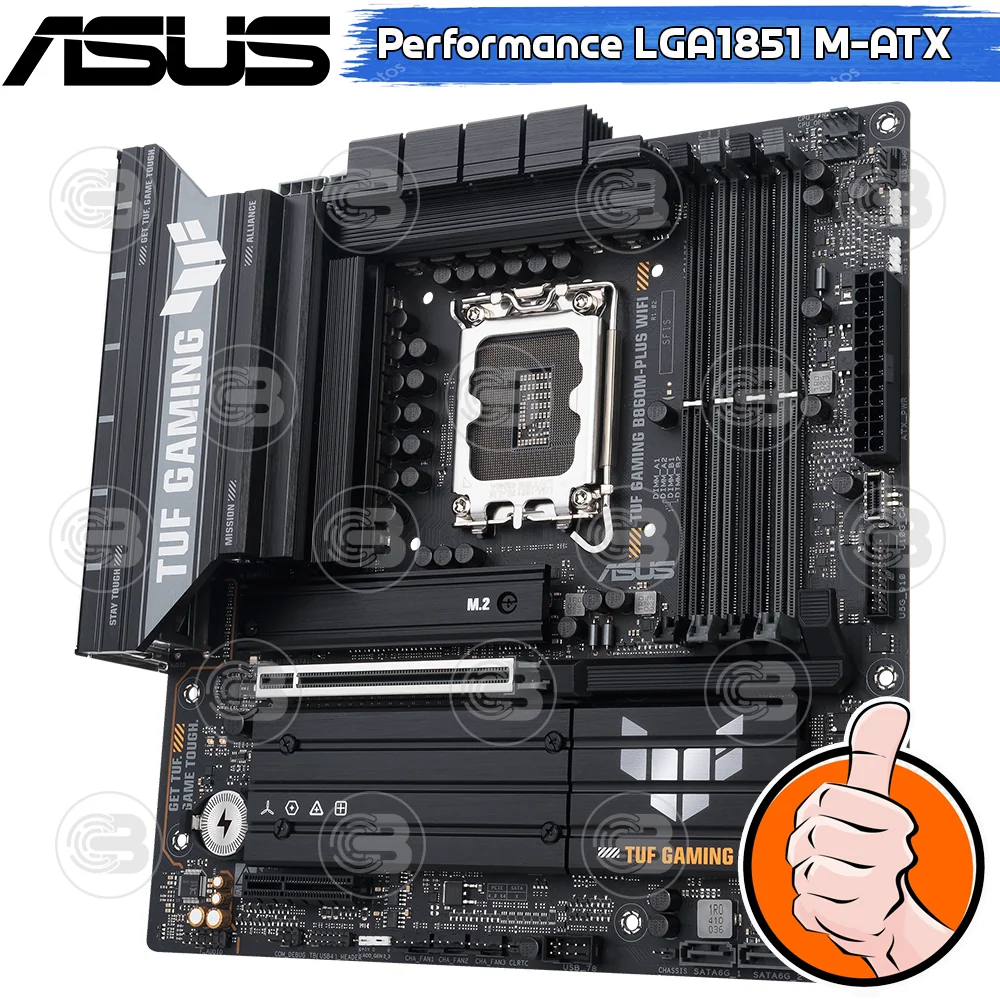[CoolBlasterThai] ASUS MAINBOARD TUF GAMING B860M-PLUS WIFI SOCKET LGA1851 DDR5 M-ATX ประกัน 3 ปี