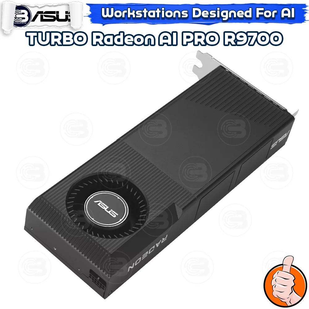 [CoolBlasterThai] ASUS TURBO Radeon AI PRO R9700 32GB GDDR6 (3Y-ARC)