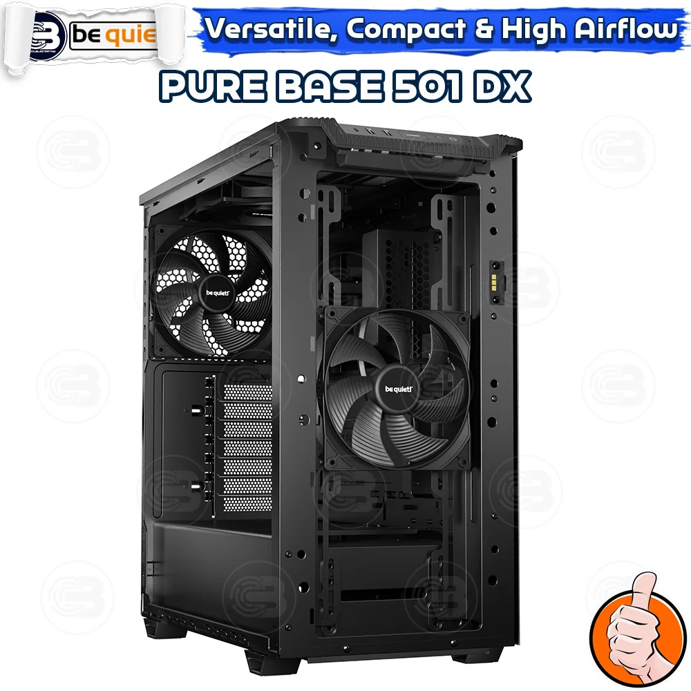 [CoolBlasterThai] Be Quiet PURE BASE 501 DX Black PC Case (BGW76) ประกัน 3 ปี