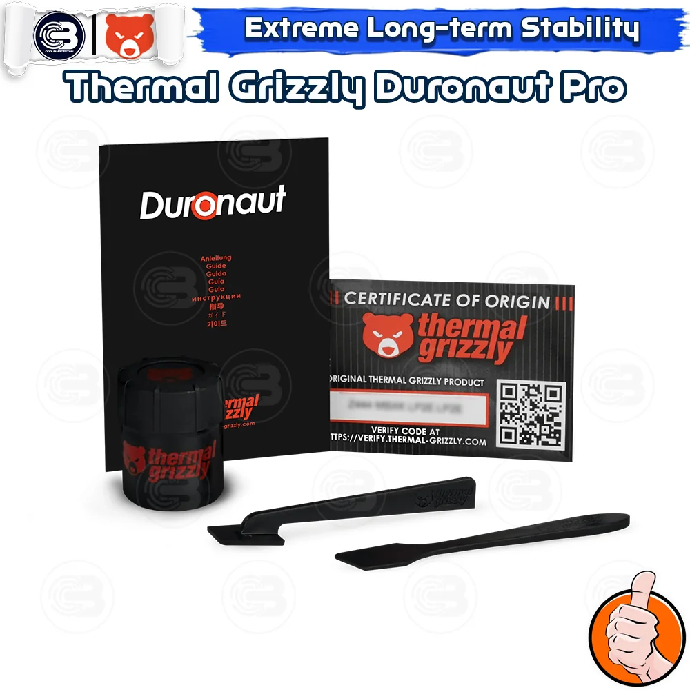 [CoolBlasterThai] THERMAL GRIZZLY DURONAUT PRO 30g.Thermal compound (ซิลิโคนนำความร้อน)