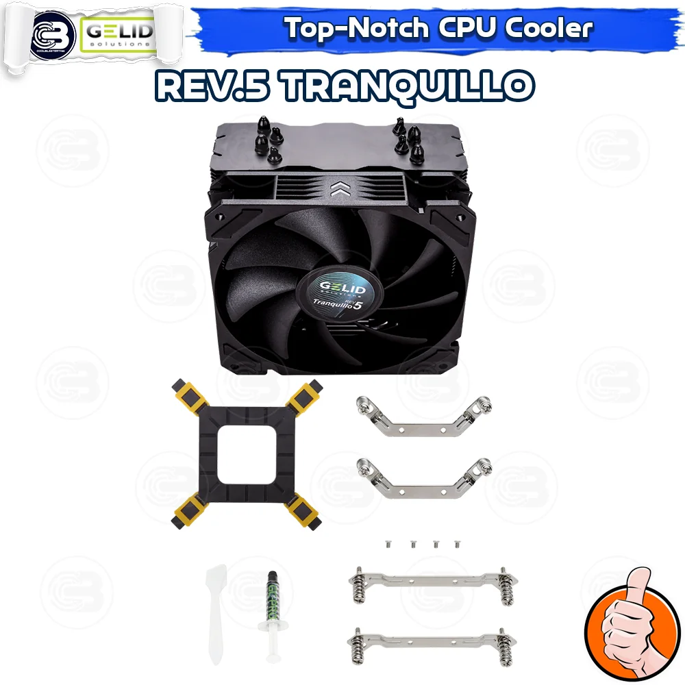[CoolBlasterThai] GELID REV. 5 TRANQUILLO Performance CPU Cooler (LGA1700 Ready) ประกัน 5 ปี (CC-TranQ-05-A)