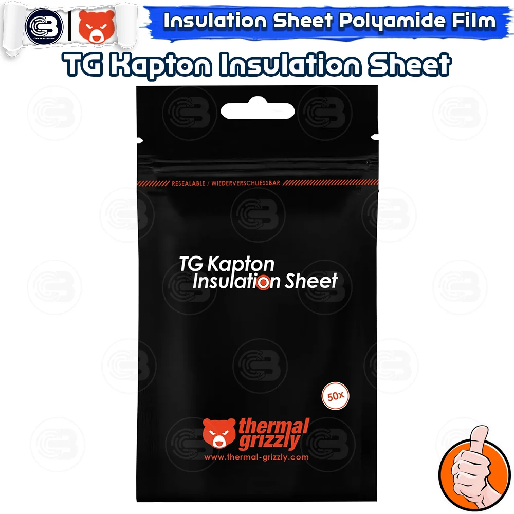 [CoolBlasterThai] THERMAL GRIZZLY KAPTON INSULATION SHEET lectrically Conductive Protection