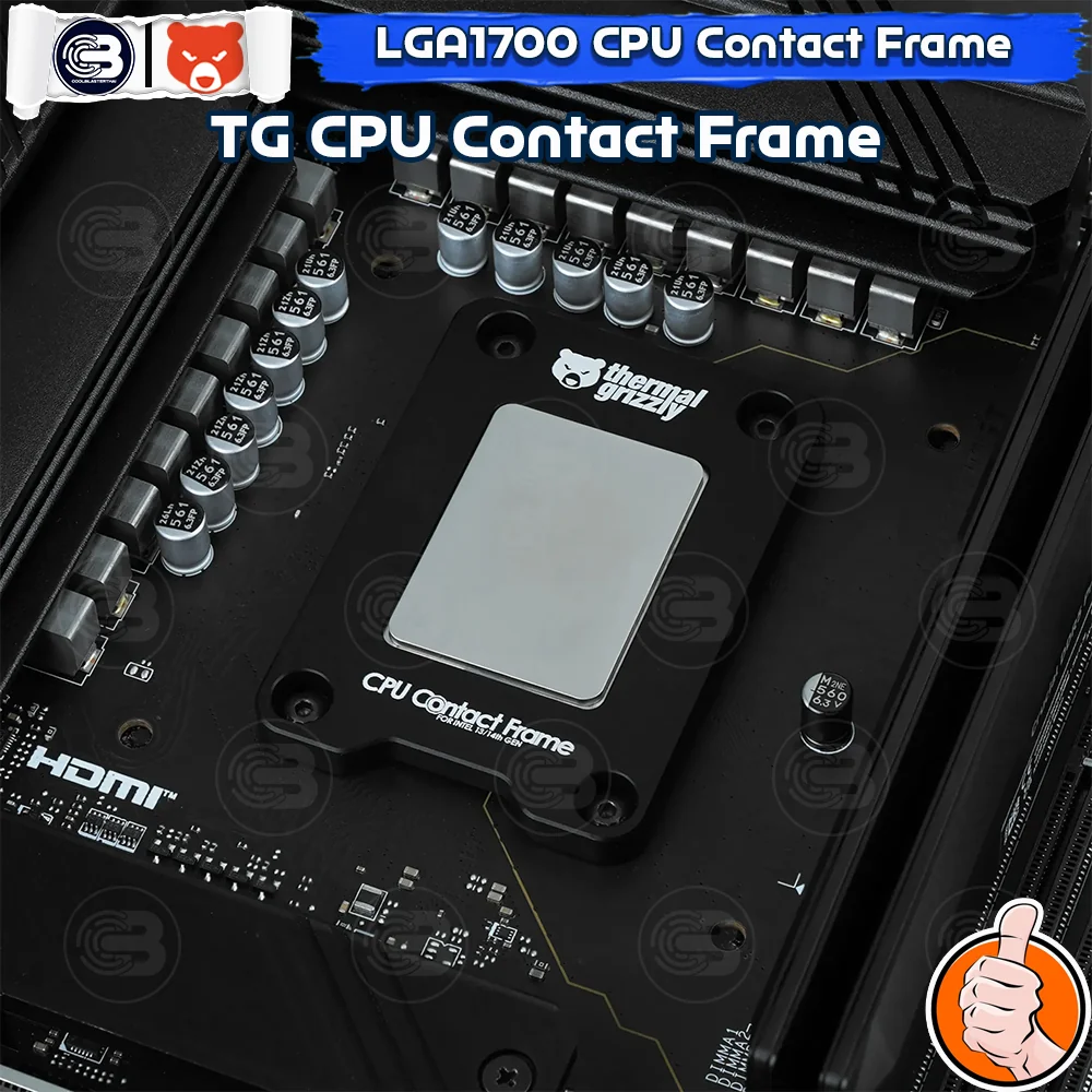 [CoolBlasterThai] THERMAL GRIZZLY INTEL LGA1700 13TH/14TH Generation CPU Contact Frame by der8auer (TG-CF-i13G) (เฟรม)