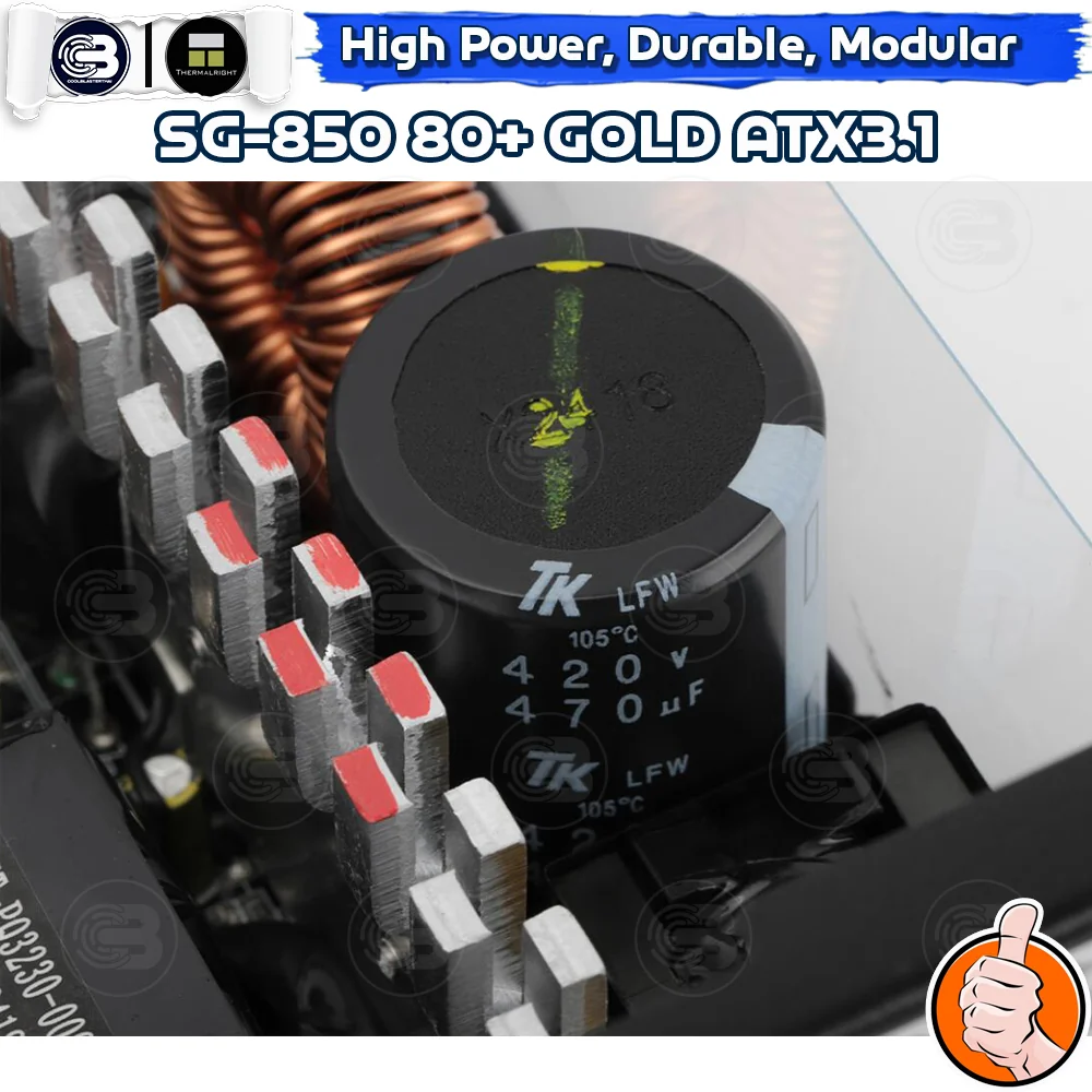 [CoolBlasterThai] Thermalright Power Supply 850W 80 Plus Gold Full Modular (SG850) ประกัน 5 ปี