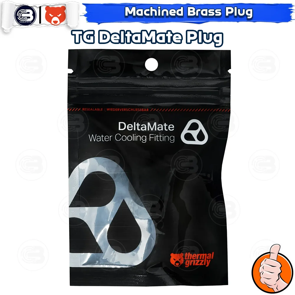 [CoolBlasterThai] THERMAL GRIZZLY DELTAMATE PLUG Matt Nickel Machined Brass
