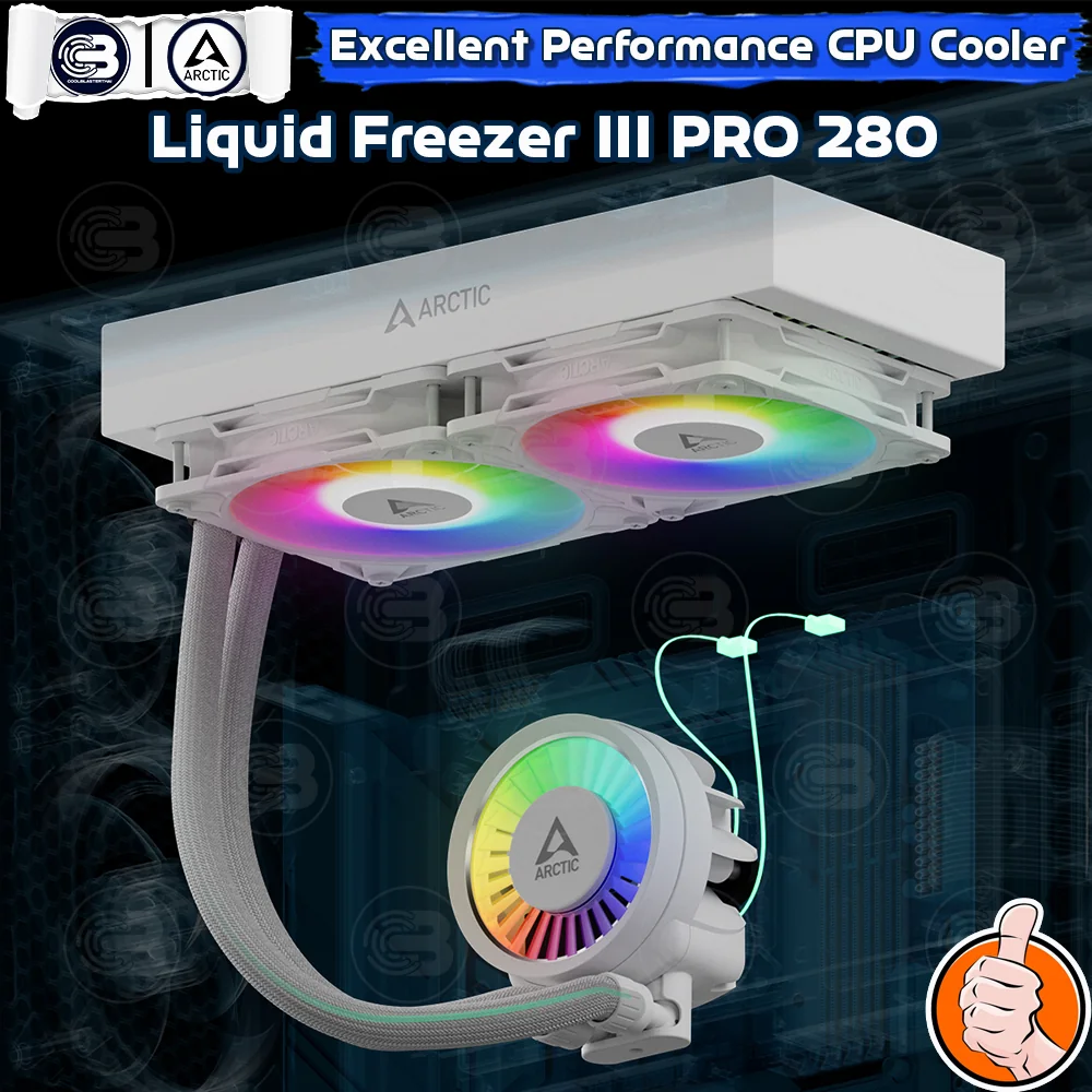 [CoolBlasterThai] ARCTIC LIQUID FREEZER III PRO 280 A-RGB White (All-In-One CPU Water Cooler) (LGA1851/1700/AM5/AM4)