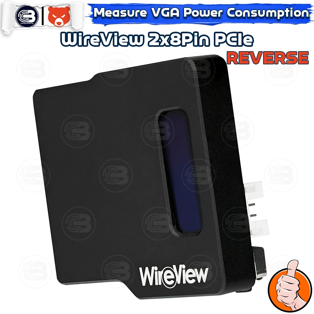 [CoolBlasterThai] THERMAL GRIZZLY WIREVIEW 2x8Pin PCIe Reversed GPU Power Consumption OLED Display (จอแสดงข้อมูลการใช้พลังงาน)