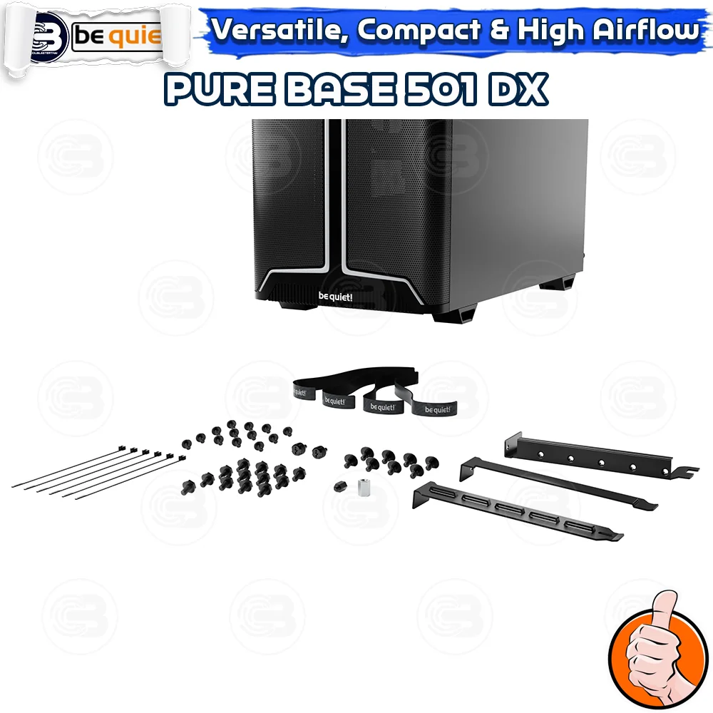 [CoolBlasterThai] Be Quiet PURE BASE 501 DX Black PC Case (BGW76) ประกัน 3 ปี