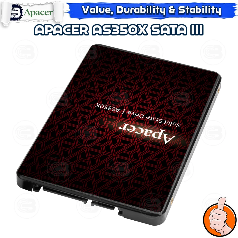 [CoolBlasterThai] APACER AS350X SATA III 512GB (3Y-Warranty) (เอสเอสดี)