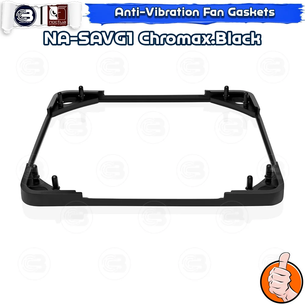 [CoolBlasterThai] NOCTUA NA-SAVG1 Chromax.Black Anti-vibration Gaskets For 120 mm Fan (Set Of 3)
