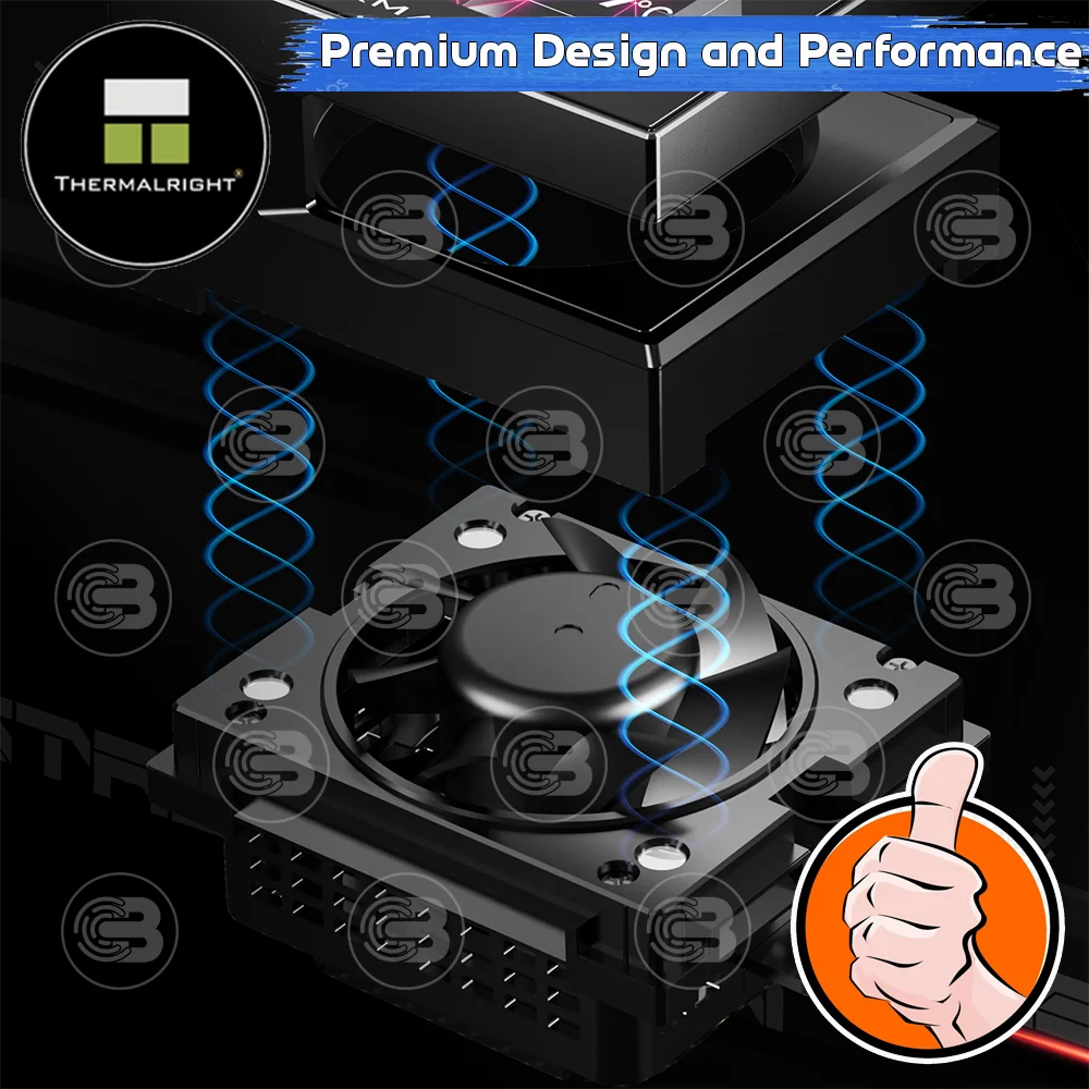 [CoolBlasterThai] Thermalright Stream Vision 360 BLACK 3.5-Inch Screen AIO Liquid CPU Cooler (AM5/LGA1851 Ready) ประกัน 5 ปี