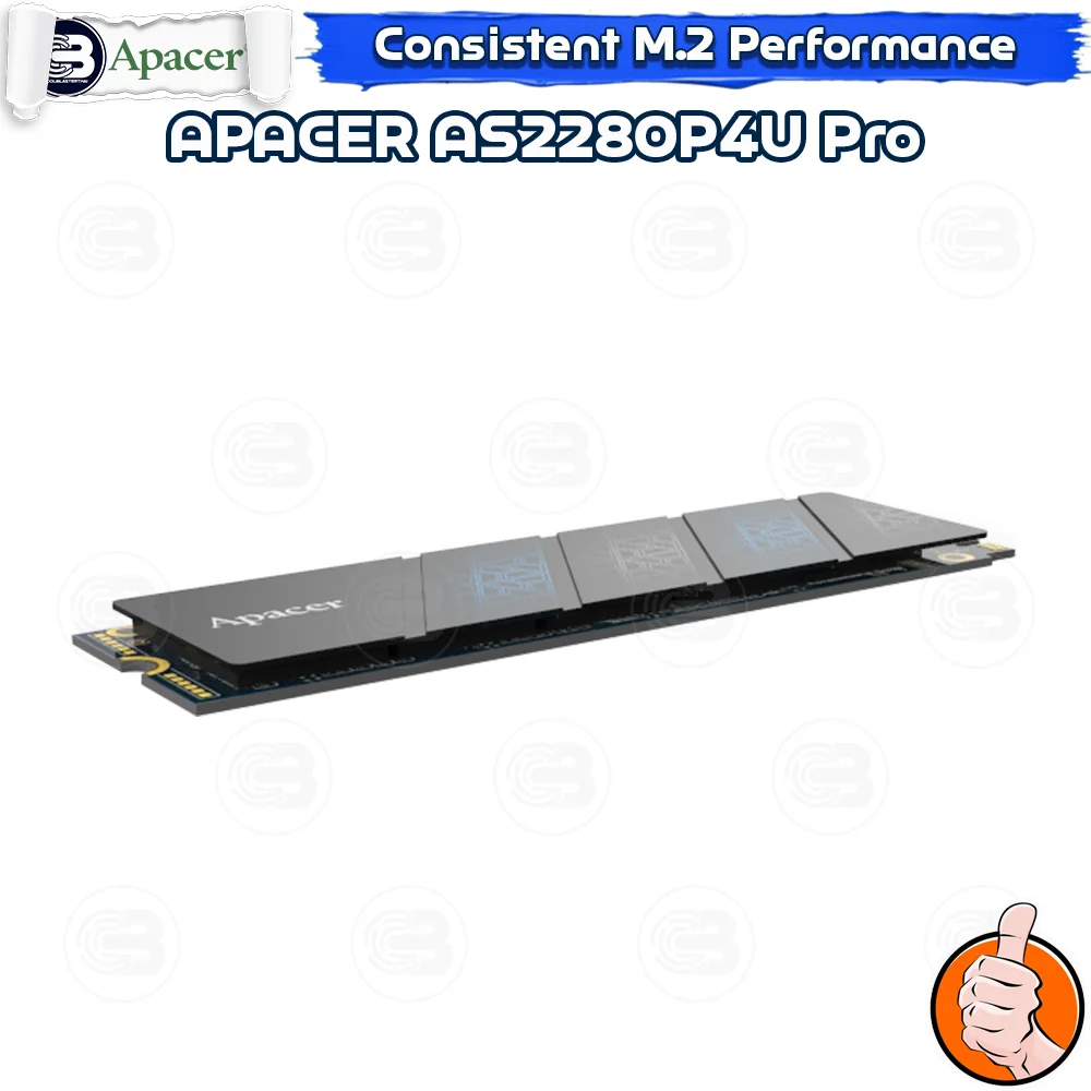 [CoolBlasterThai] APACER AS2280P4U PRO SSD M.2 2280 NVMe PCIe GEN3x4 1TB (3Y-Warranty) (เอสเอสดี)