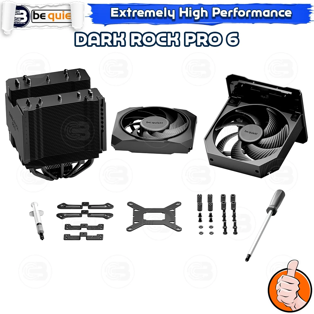 [CoolBlasterThai] Be Quiet Dark Rock Pro 6 Heat Sink CPU Cooler (AM5/LGA1851 Ready) (BK048) ประกัน 3 ปี
