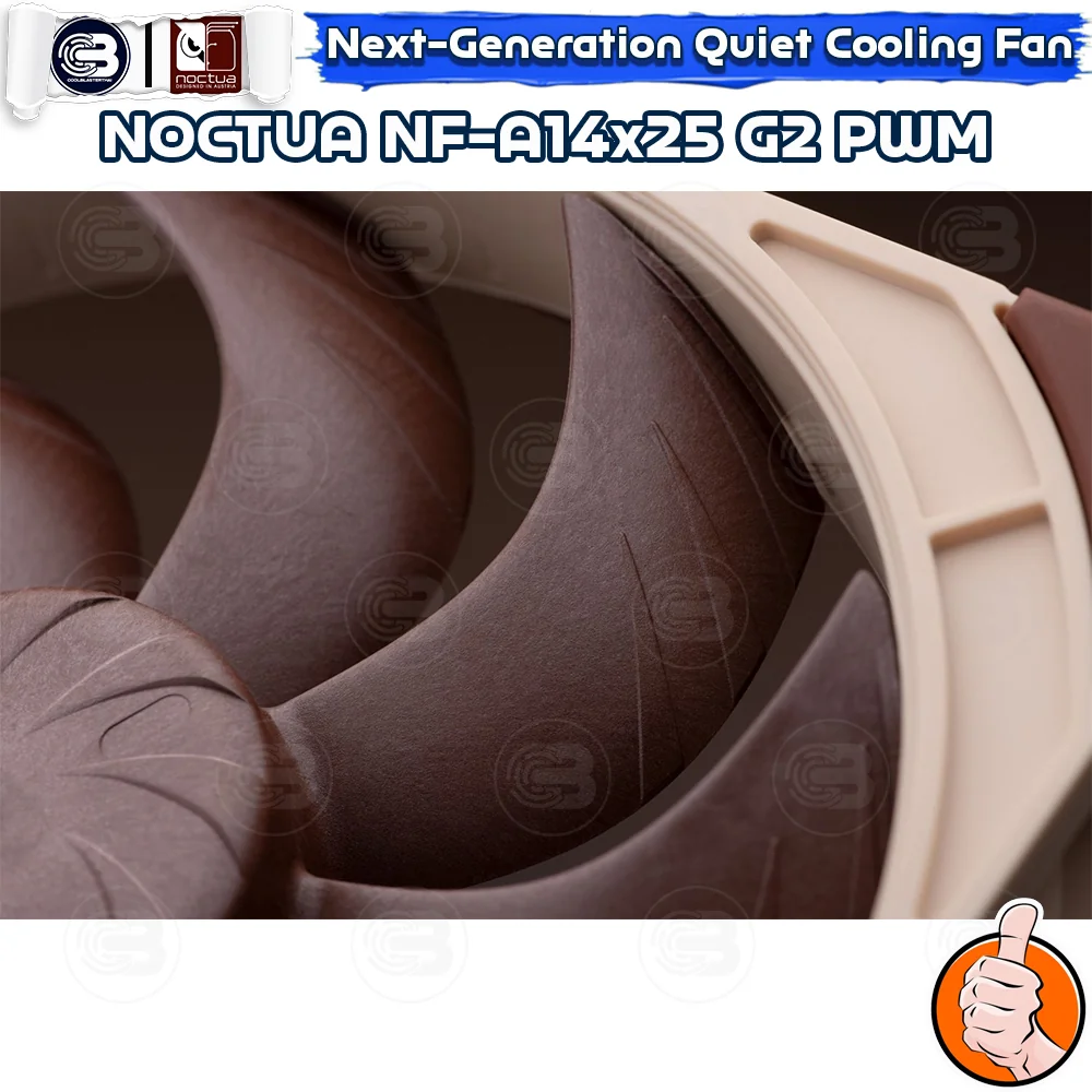 [CoolBlasterThai] NOCTUA NF-A14x25 G2 PWM PC Fan Case (size 140 mm.) ประกัน 6 ปี