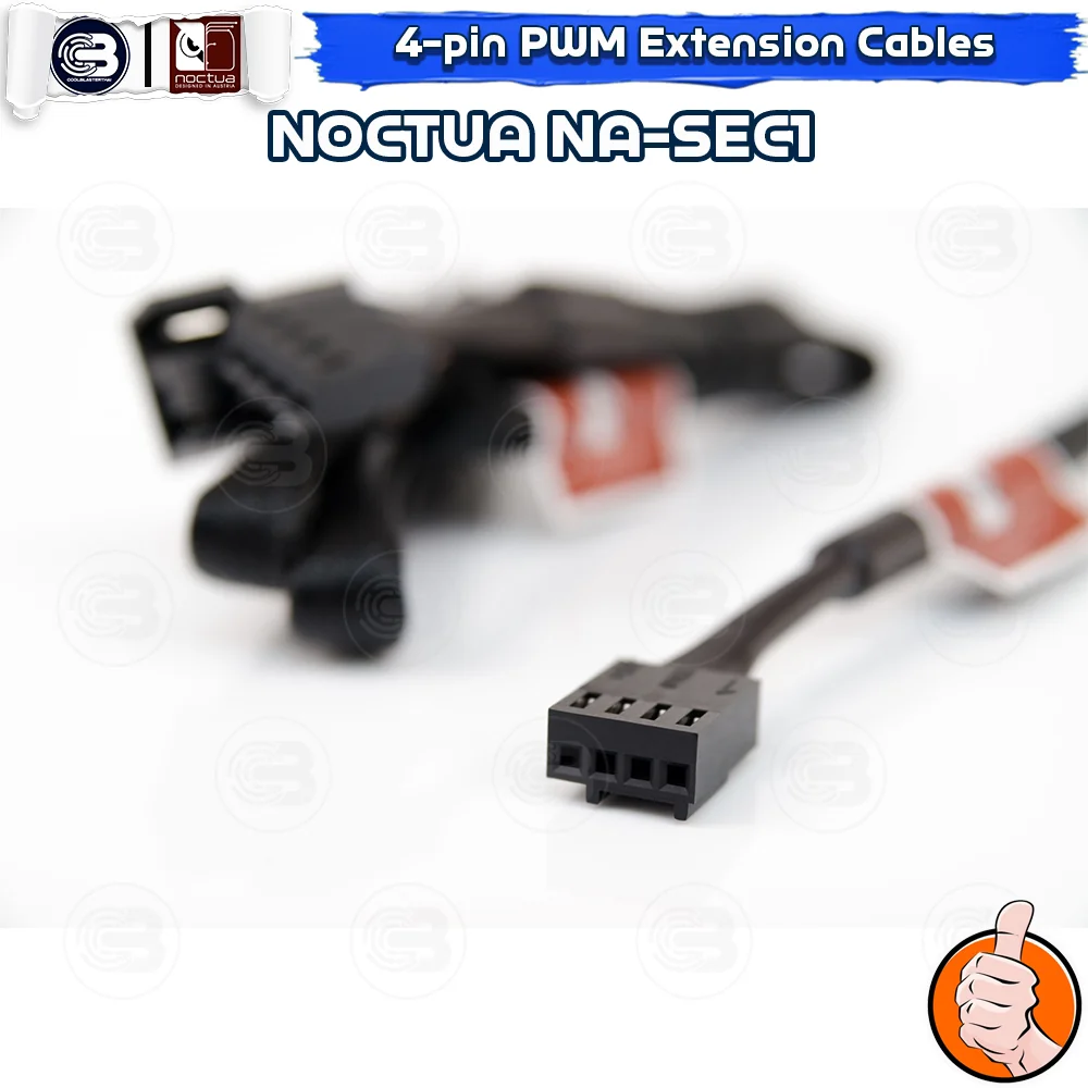 [CoolBlasterThai] NOCTUA NA-SEC1 Three Fully Sleeved 4-pin PWM 30cm Extension Cables ประกัน 6 ปี