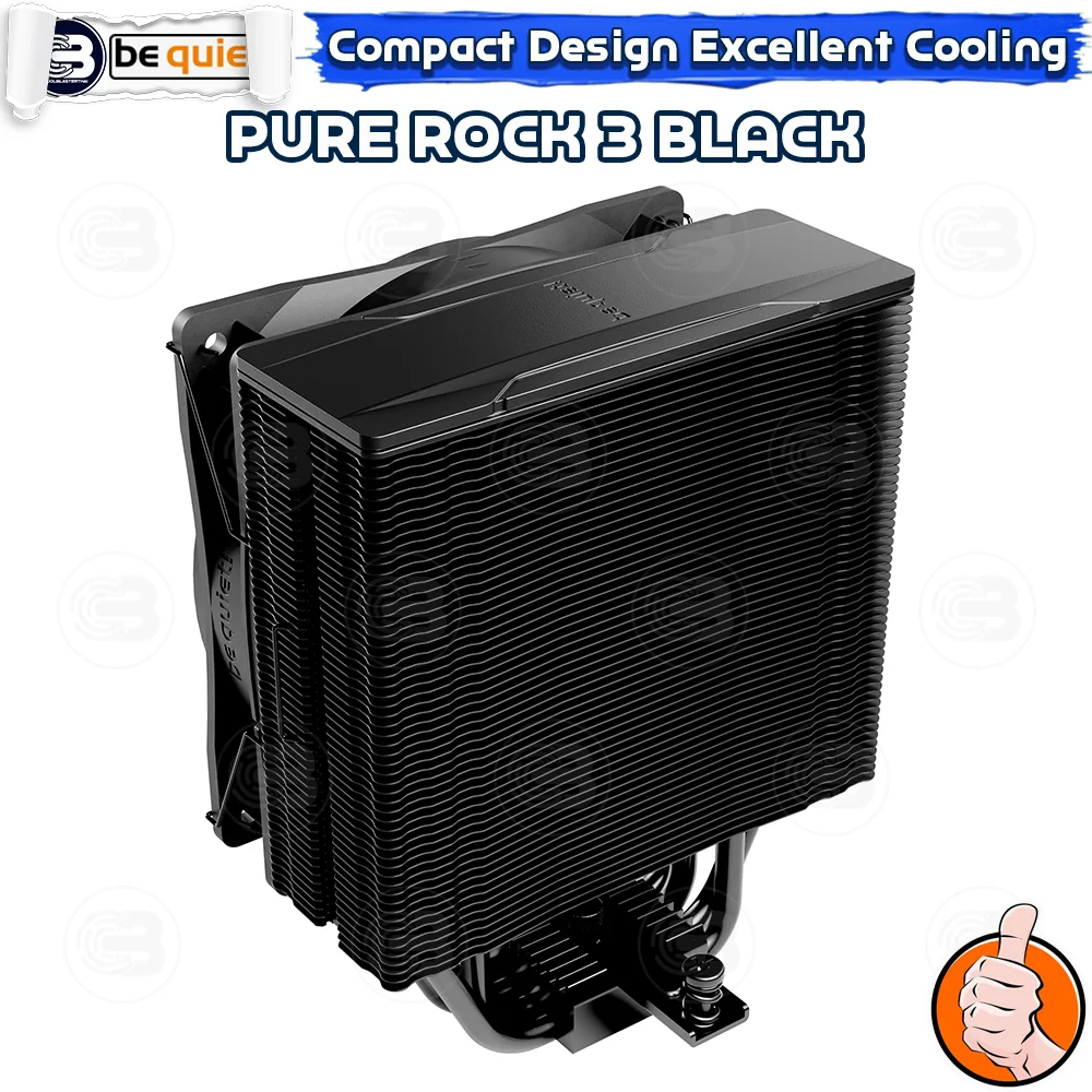 [CoolBlasterThai] Be Quiet PURE ROCK 3 Black Heat Sink CPU Cooler (AM5/LGA1851 Ready) (BK039) ประกัน 3 ปี