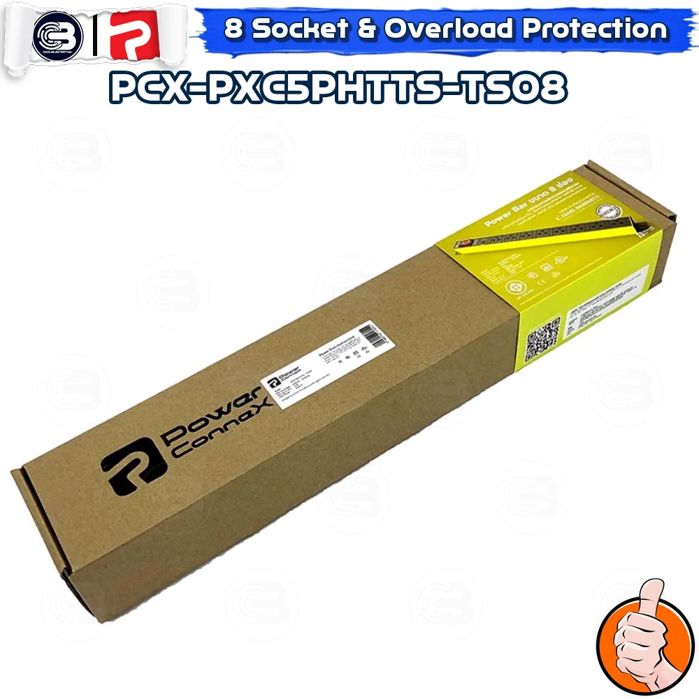 [CoolBlasterThai] PowerconneX Power plug Double Protection 8-WAY 3M (290+10CM) (PXC5PHTTS-TS08)