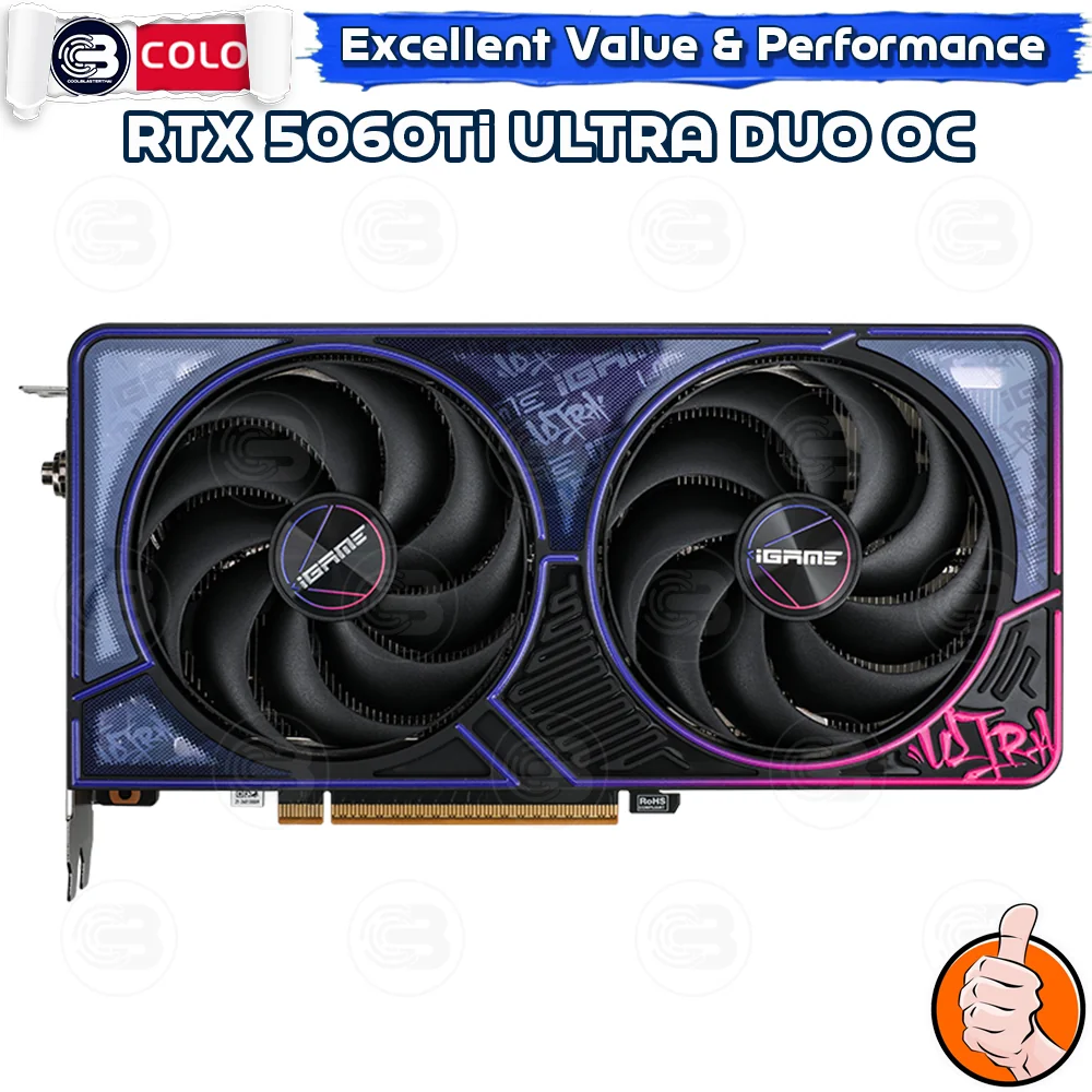 [CoolBlasterThai] COLORFUL iGame GeForce RTX 5060Ti Ultra DUO OC 16GB-V (3Y)