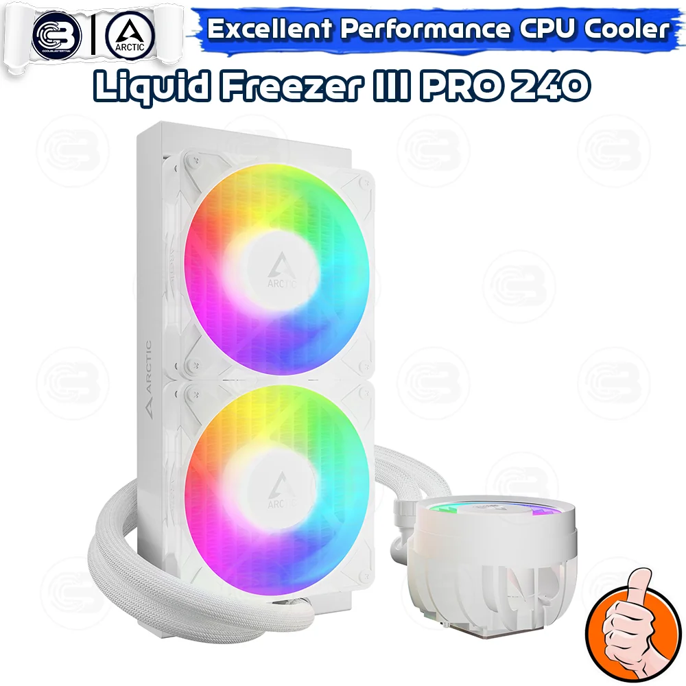 [CoolBlasterThai] ARCTIC Liquid Freezer III Pro 240 A-RGB White (All-In-One CPU Water Cooler) (LGA1851/1700/AM5/AM4)