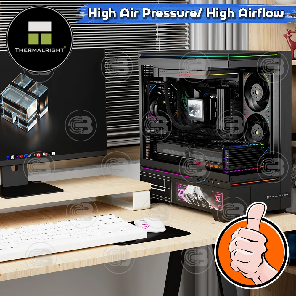 [CoolBlasterThai] Thermalright TL-UB24R Row Reverse Fan Optimized Static Pressure ARGB (size 120 mm.) ประกัน 3 ปี (พัดลม)