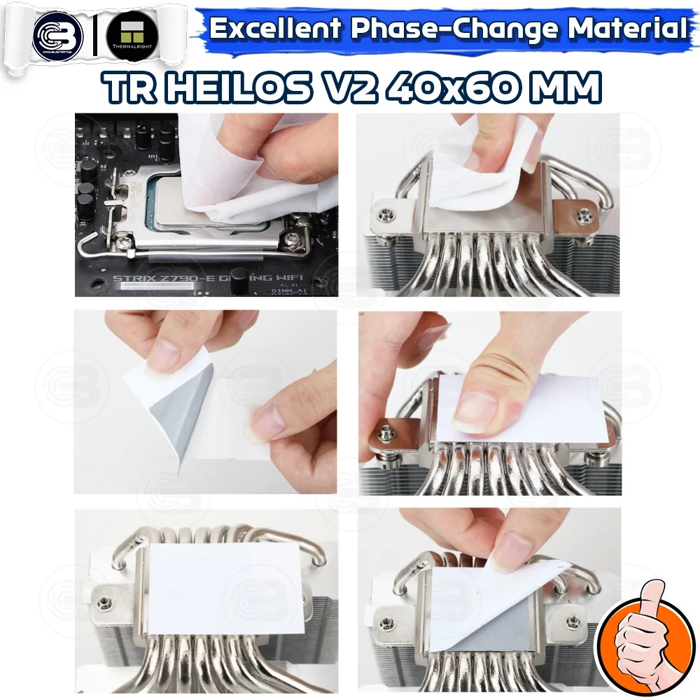 [CoolBlasterThai] Thermalright Heilos Solid Thermal Interface Sheet V2 40x60x0.25 mm (Phase change thermal interface)
