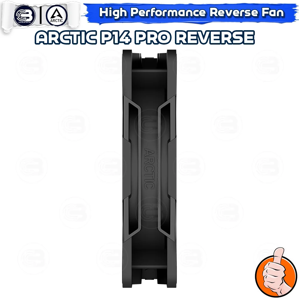 [CoolBlasterThai] ARCTIC P14 PRO REVERSE PST BLACK (140 mm.) X3 Value Pack PC Fan Case ประกัน 6 ปี