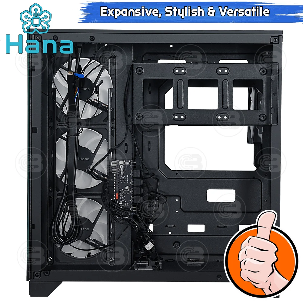 [CoolBlasterThai] Hana Inno HI103B Mid-Tower Tempered Glass PC Case Black ประกัน 1 ปี