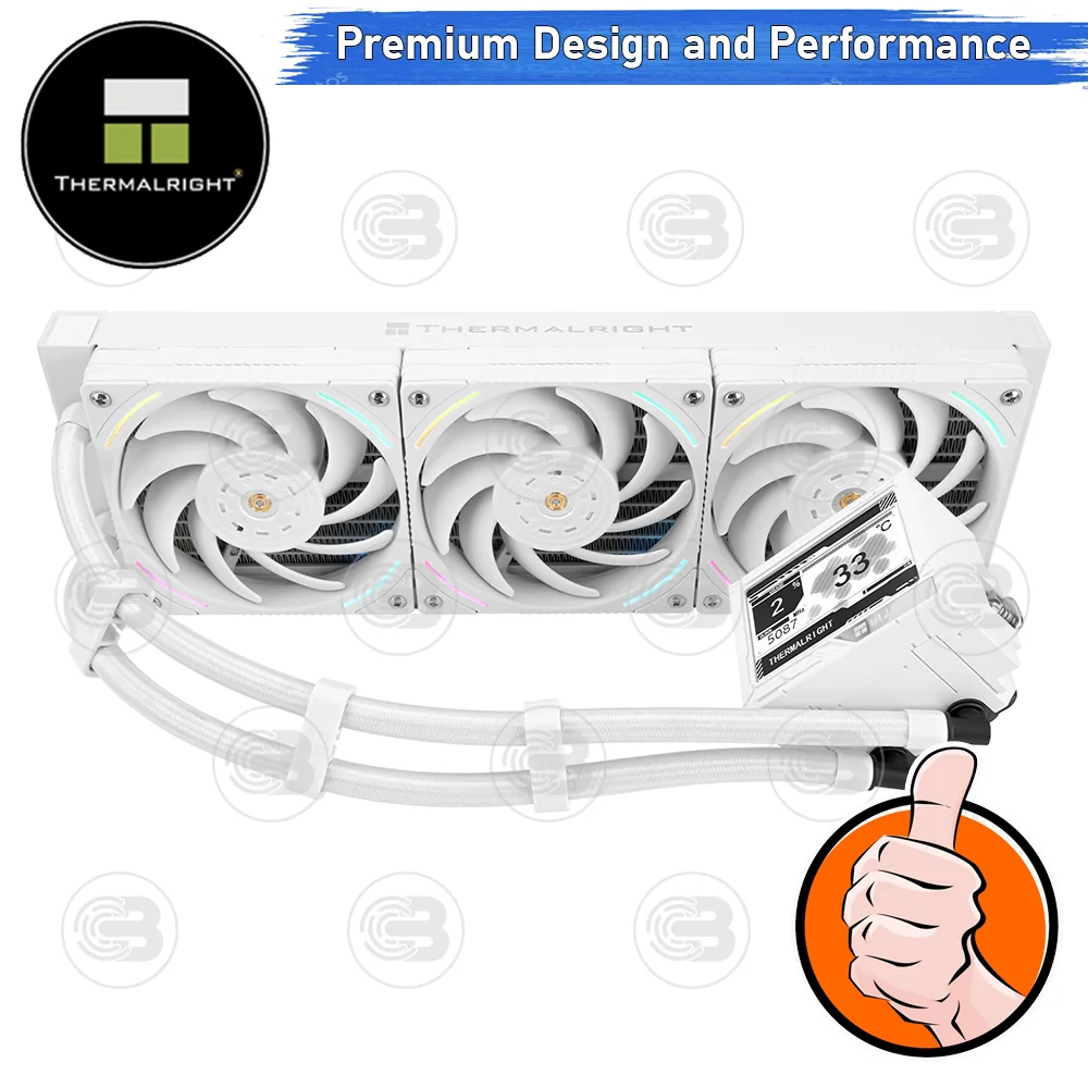 [CoolBlasterThai] Thermalright Mjolnir Vision 360 WHITE ARGB AIO Liquid CPU Cooler (AM5/LGA1851 Ready) ประกัน 5 ปี